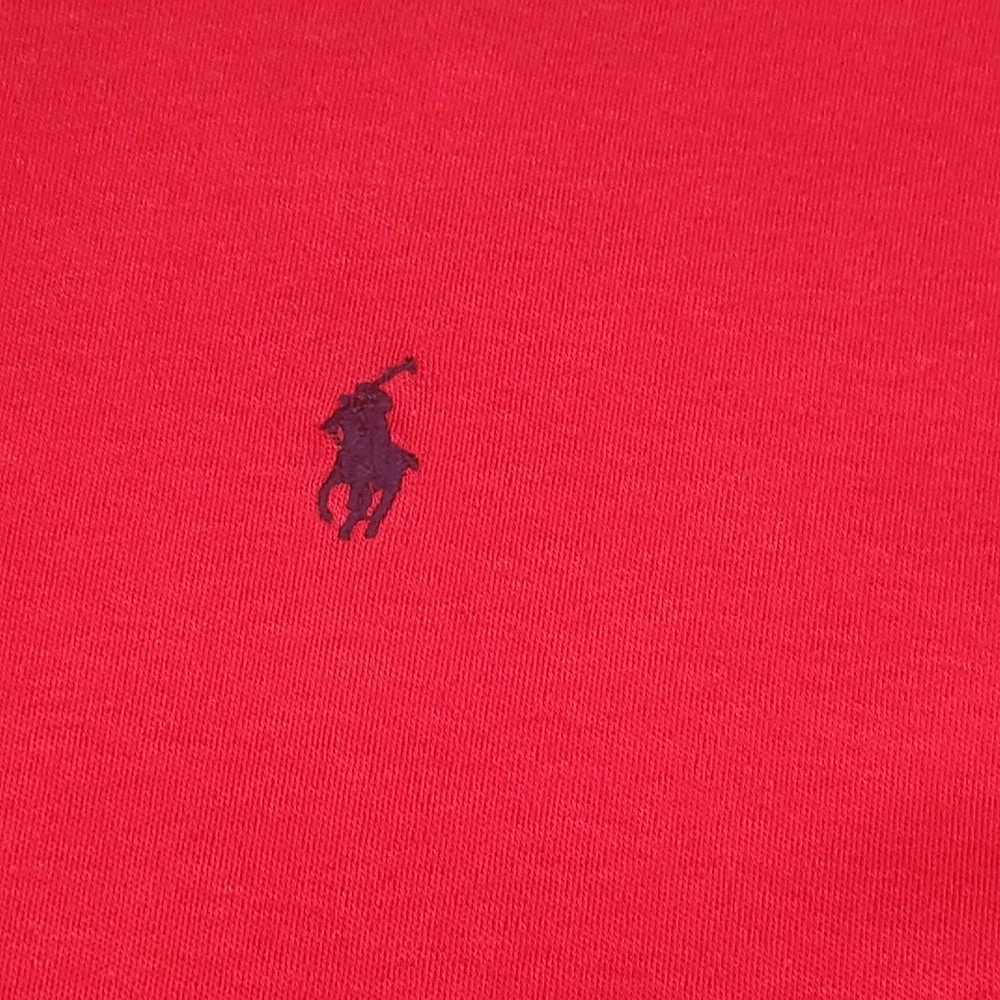 Vtg Polo Ralph Lauren Sweater Mens Large Red Turtleneck Preppy Shirt Luxury READ